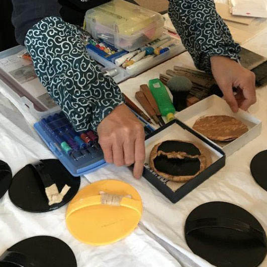 ANNA3 | Najaarstentoonstelling 2020 Kruisbestuiving | Workshop Japanse houtsnede - Yuriko Miyoshi | Donderdag 5 november 2020 | Sint-Anna-ten-Drieënkerk Antwerpen Linkeroever